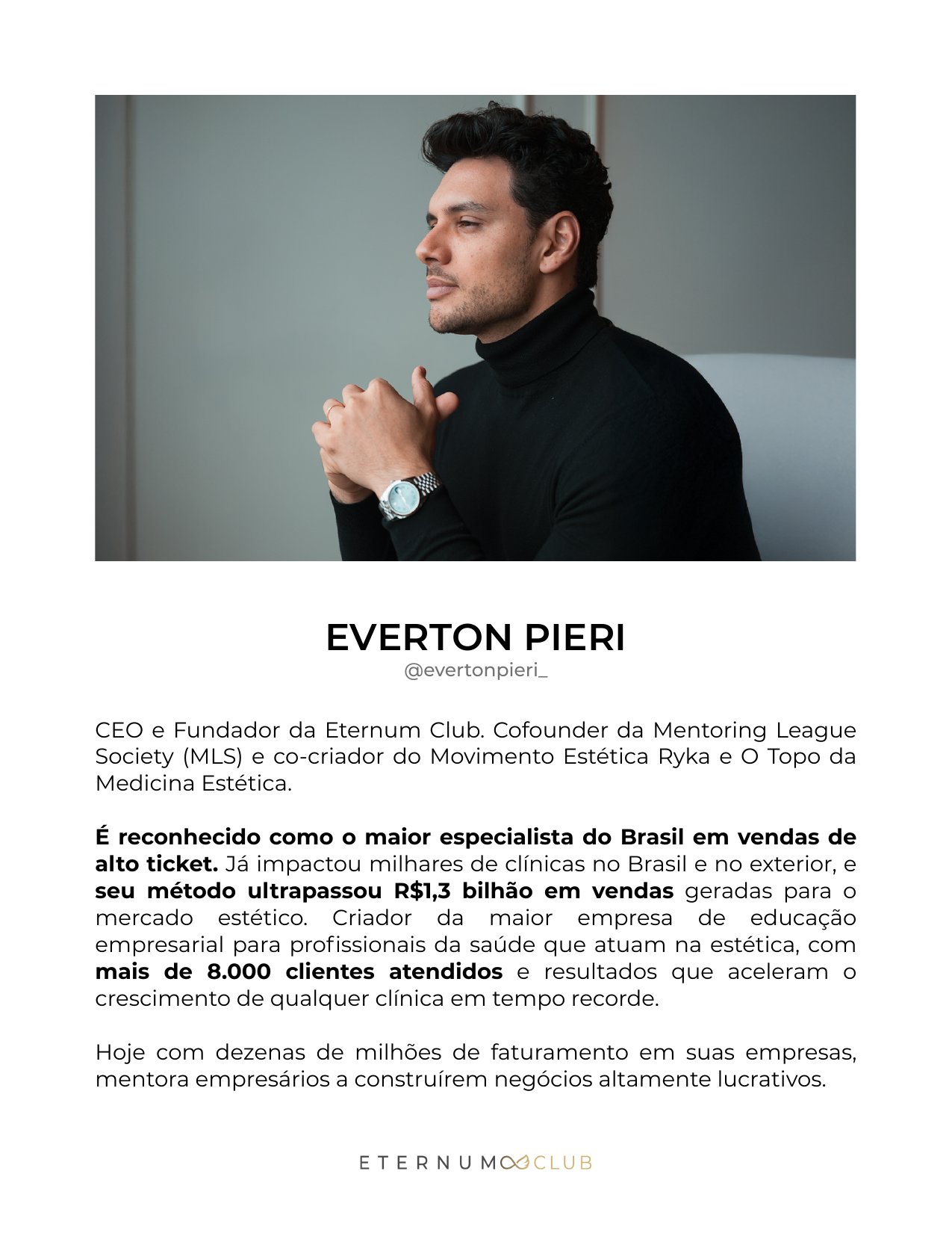 Página interna da Revista Eternum